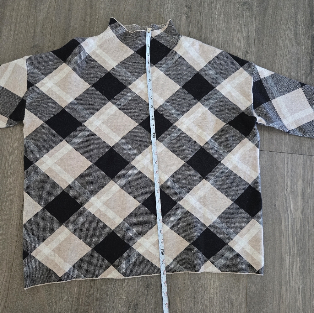 Racheal Zoe Plaid Pullover Sweater Womens  Size XL - Picture 10 of 16